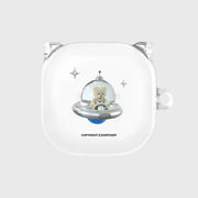 Earpearp x Pengsoo - Spaceship Cuni Buds Clear Hard Case - Earpearp x Pengsoo - Buds Case - Harumio