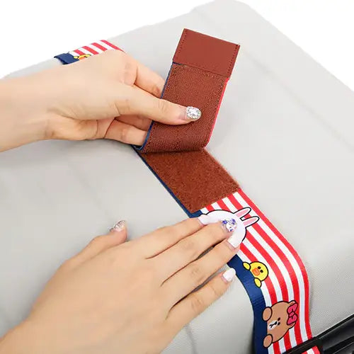 LINE FRIENDS - Official Merch - Luggage Belt - Line Friends - Luggage Cover - Harumio
