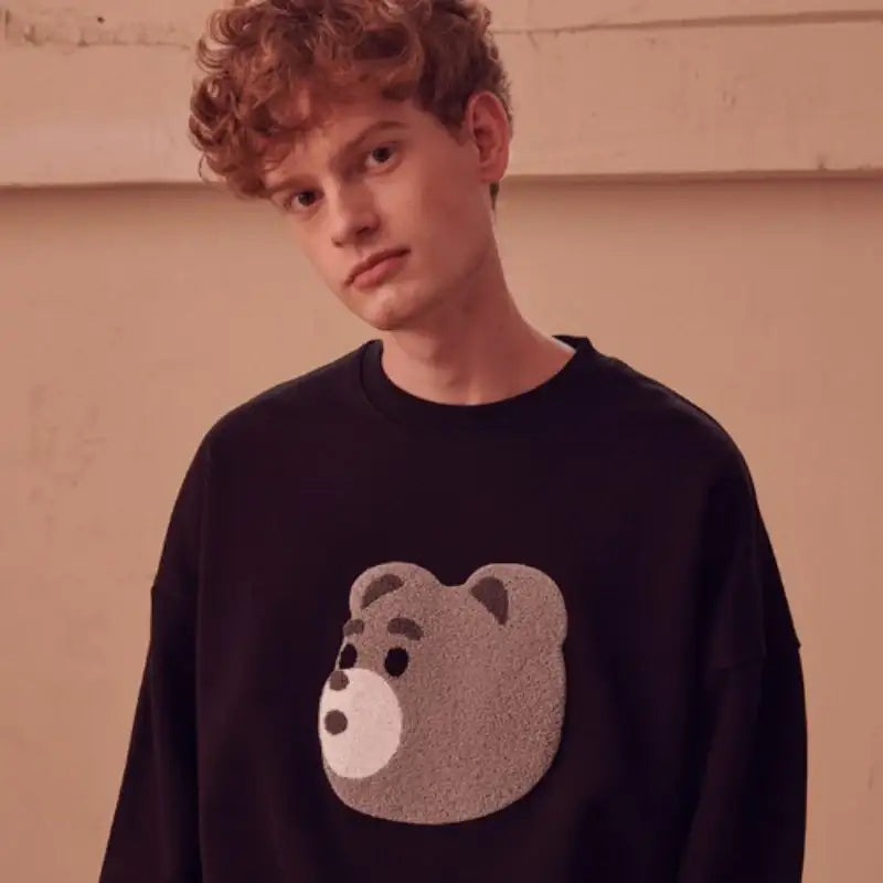 Bellygom x Ambler - Bellygom Face Unisex Overfit Sweatshirt - Bellygom x Ambler - Sweatshirt - Harumio
