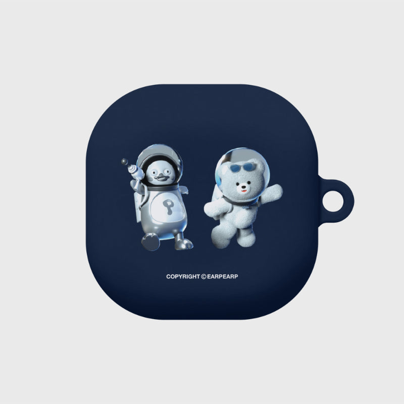 Earpearp x Pengsoo - Space Friends Buds Color Jelly Case (Navy)