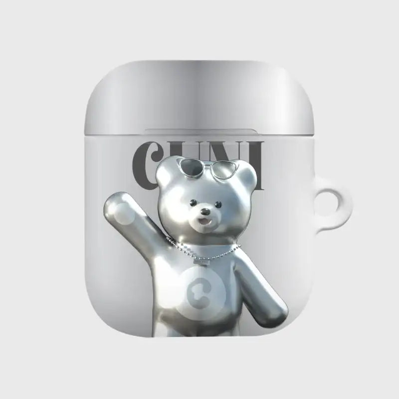 Earpearp x Pengsoo - Steel Cuni Airpods Hard Case (Grey) - Earpearp x Pengsoo - Airpods Case - Harumio