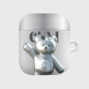 Earpearp x Pengsoo - Steel Cuni Airpods Hard Case (Grey) - Earpearp x Pengsoo - Airpods Case - Harumio