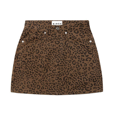 Kirsh - Short Fitted Skirt - Leopard