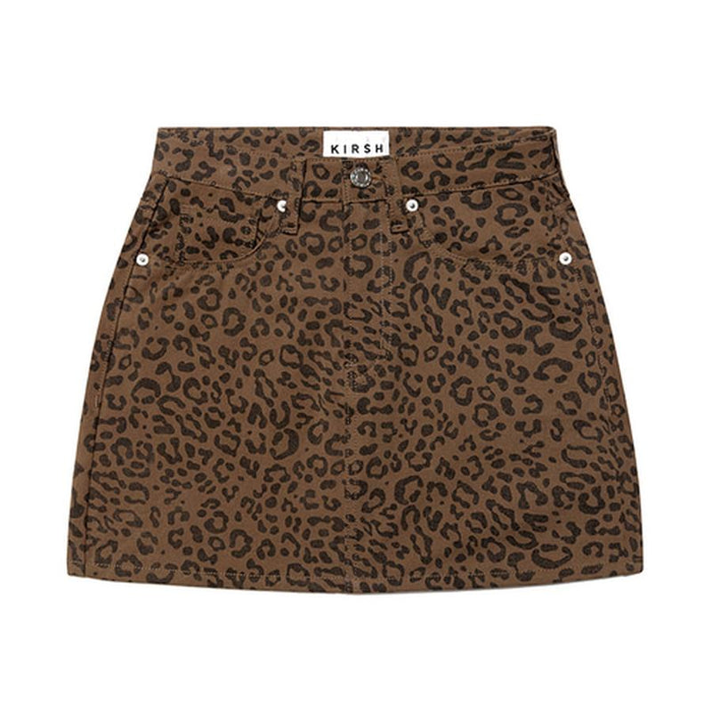 Kirsh - Short Fitted Skirt - Leopard