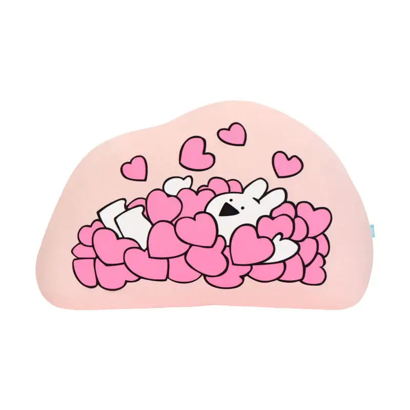 Overaction Bunny - Nap Cushion - Pool of Hearts - Overaction Bunny - Cushion - Harumio