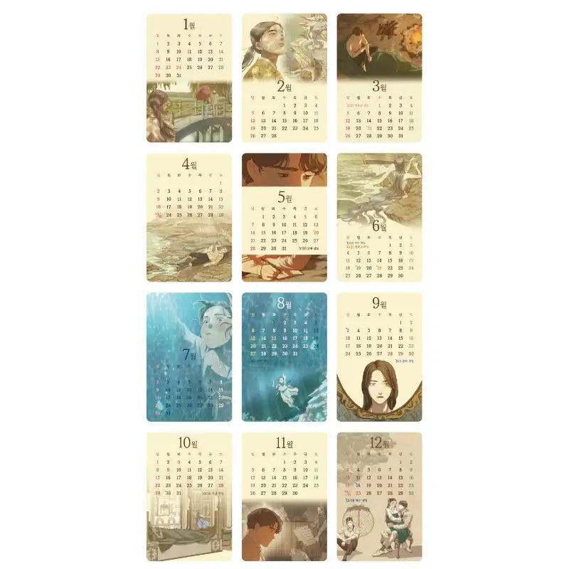 Whale Star - 2023 Acrylic Calendar - Webtoon Friends - Calendar - Harumio