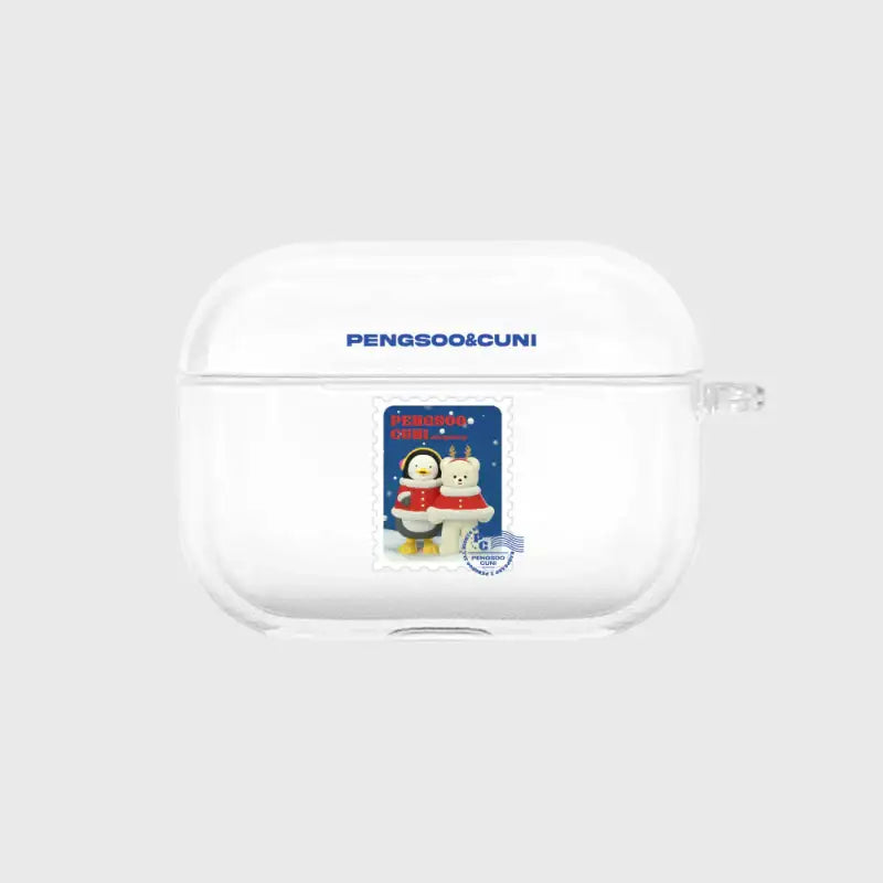Earpearp x Pengsoo - Stamp Pengsoo and Cuni Airpods Clear Case - Earpearp x Pengsoo - Airpods Case - Harumio