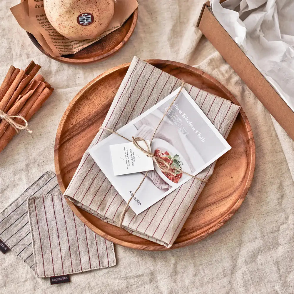 August8th - Slim Line Linen Kitchen Cloth - August8th - Accessories - Harumio