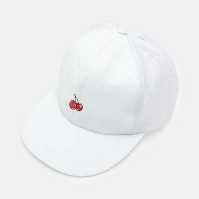 KIRSH x Beanpole Sport - Cherry Mesh Cap - White