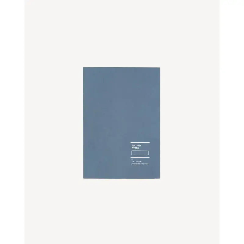 proper belongings - Proper Diary No.6 - proper belongings - Diary - Harumio