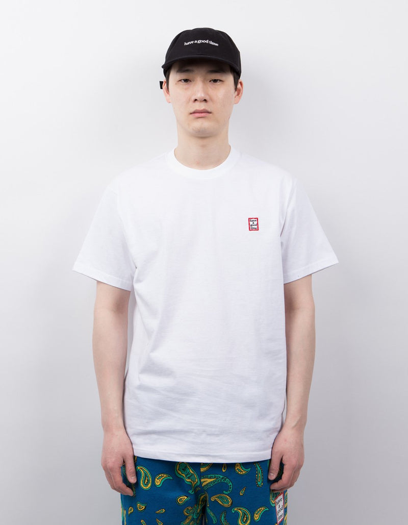 have a good time - Edo Frame Pocket Short Sleeve T-shirt - White