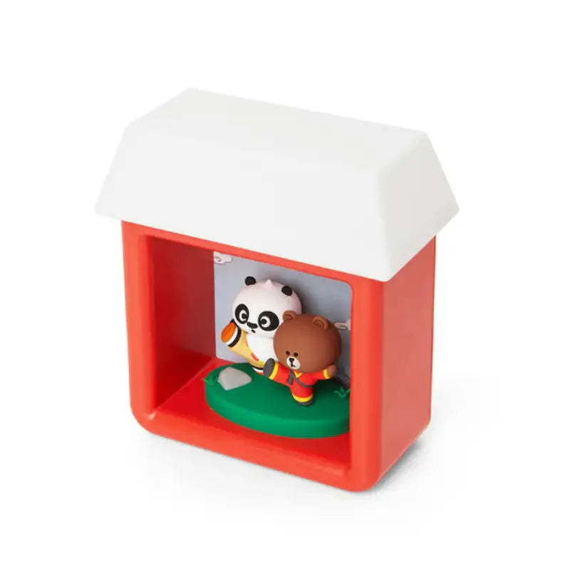 LINE FRIENDS x Kung Fu Panda - Brown & Po House Figure Mood Light - LINE FRIENDS - Figures - Harumio