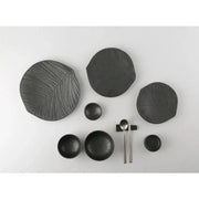 Chaora - Black Leaf Round Plate - Chaora - Tableware - Harumio
