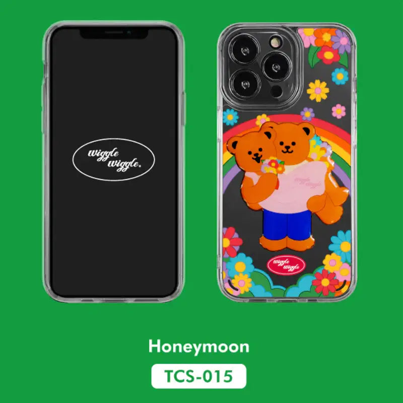 Wiggle Wiggle - Samsung Series Transparent Case & Big Griptok Set 2 - Wiggle Wiggle - Phone Case - Harumio