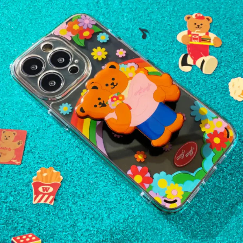 Wiggle Wiggle - Samsung Series Transparent Case & Big Griptok Set 2 - Wiggle Wiggle - Phone Case - Harumio