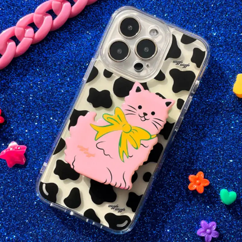 Wiggle Wiggle - Samsung Series Transparent Case & Big Griptok Set 2 - Wiggle Wiggle - Phone Case - Harumio