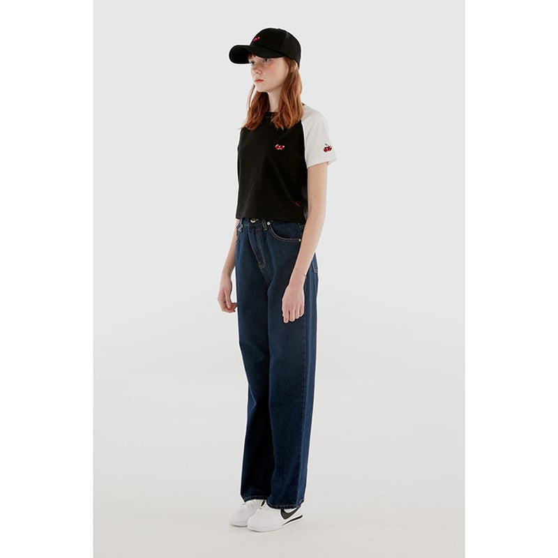 Kirsh - Short Sleeve Raglan T-Shirt - Black/White