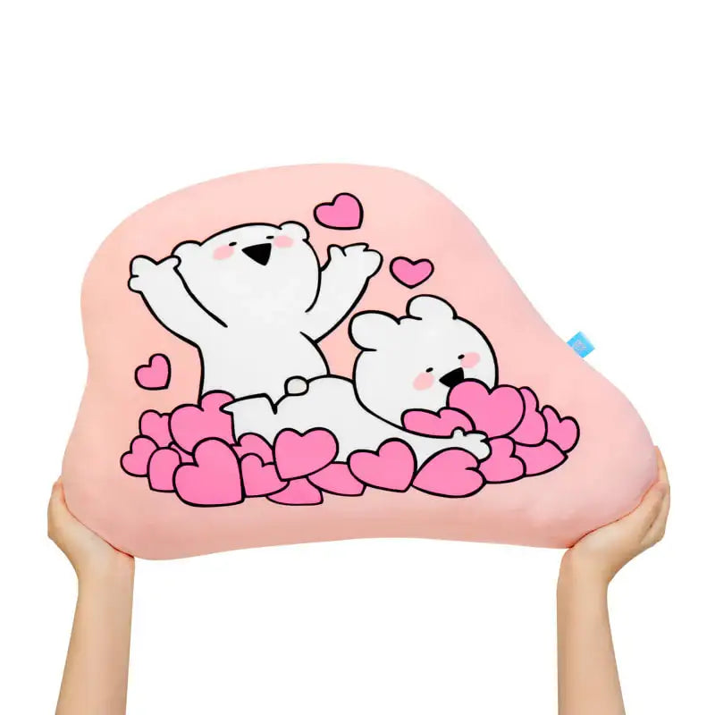 Overaction Bunny - Nap Cushion - Loads of Hearts - Overaction Bunny - Cushion - Harumio