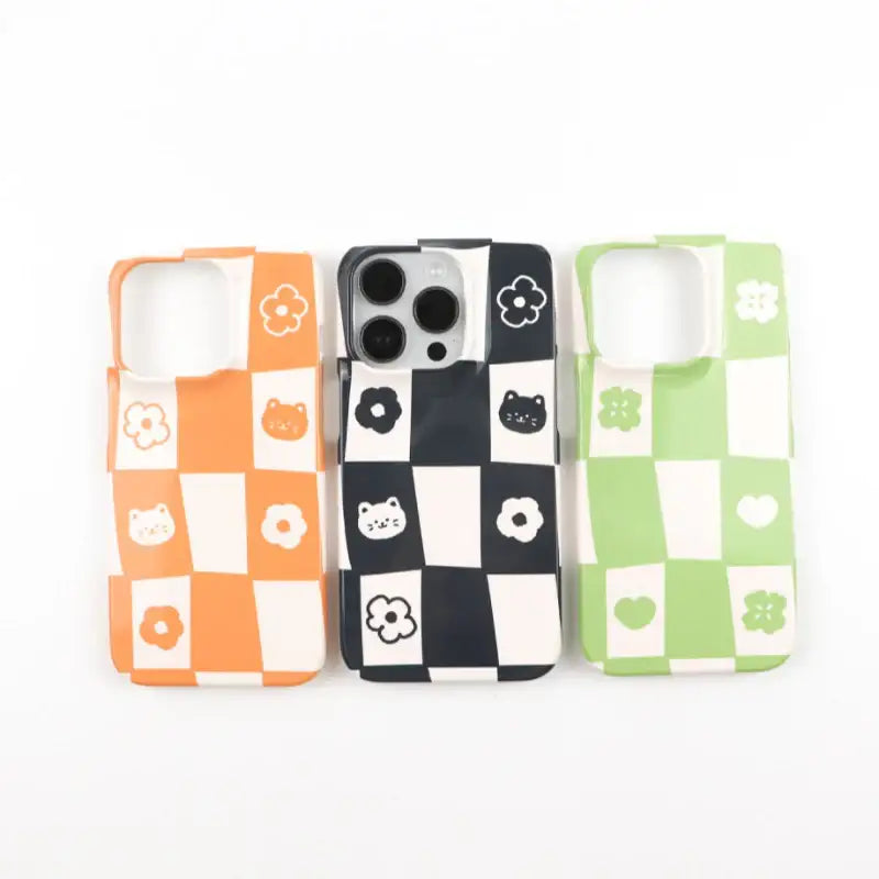 Teteum - Checker Board iPhone Hard Case - Teteum - Phone Case - Harumio