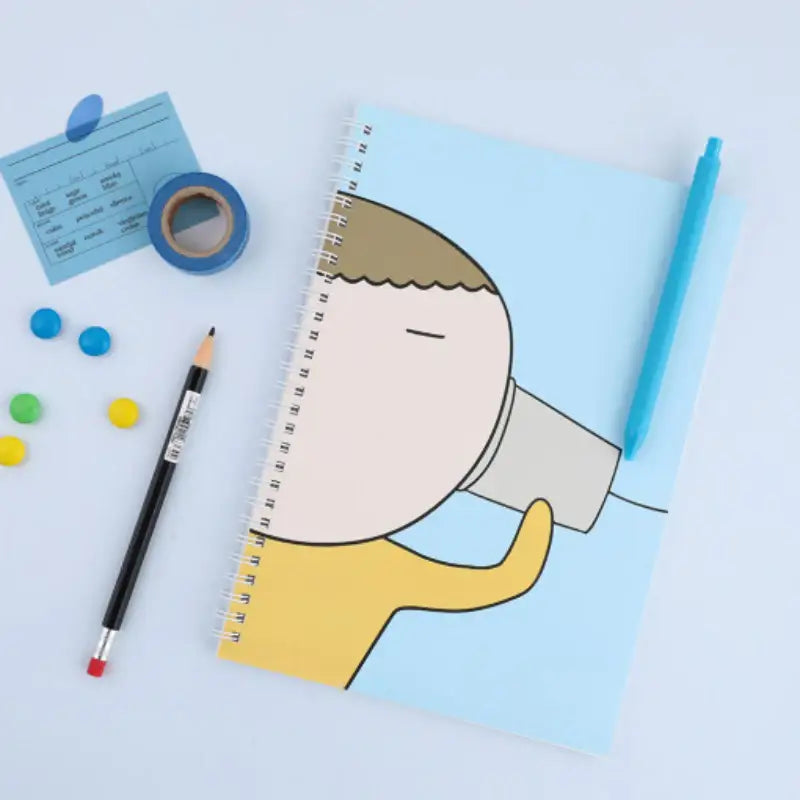 Maru Is a Puppy - Spring Notebook - Webtoon Friends - Notebook - Harumio