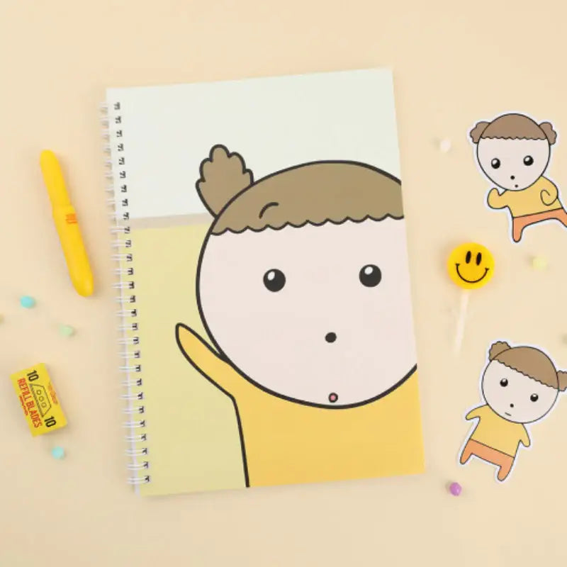 Maru Is a Puppy - Spring Notebook - Webtoon Friends - Notebook - Harumio