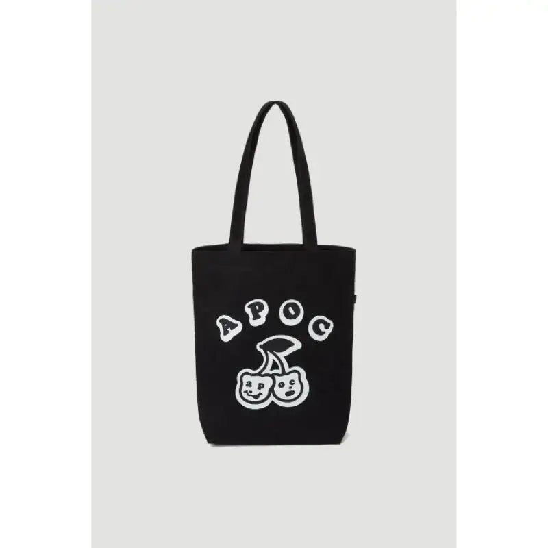 A Piece Of Cake - Cherry Bear Canvas Bag - A Piece Of Cake - Tote Bags - Harumio