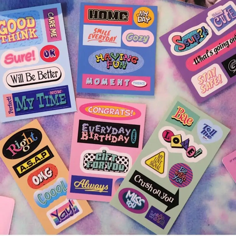 THENCE - Vintage Sticker Words Ver.2 - THENCE - Accessories, Stationery - Harumio