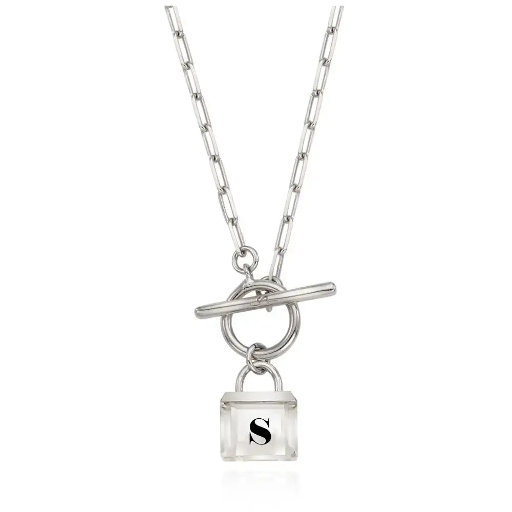 OST - Transparent Lock Toggle Bar Necklace - OST - Jewelry - Harumio