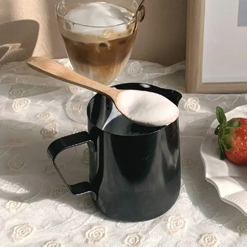 Like A Cafe - Black Teflon Coating Steam Pitcher - Like A Cafe - Home & Living - Harumio