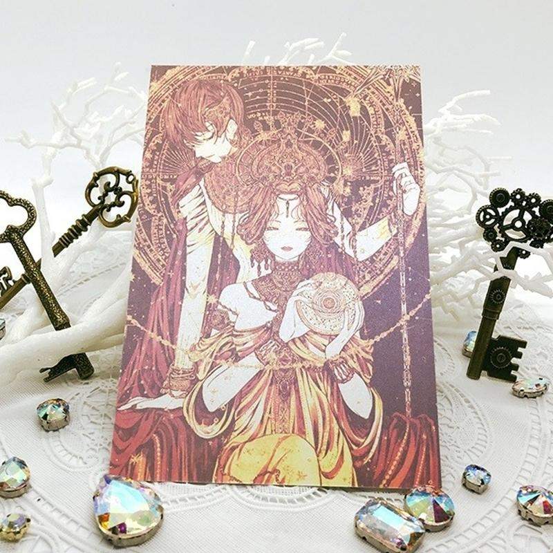 Libet - Estrella Gold Leaf Postcard Set - Libet - Stationary - Harumio