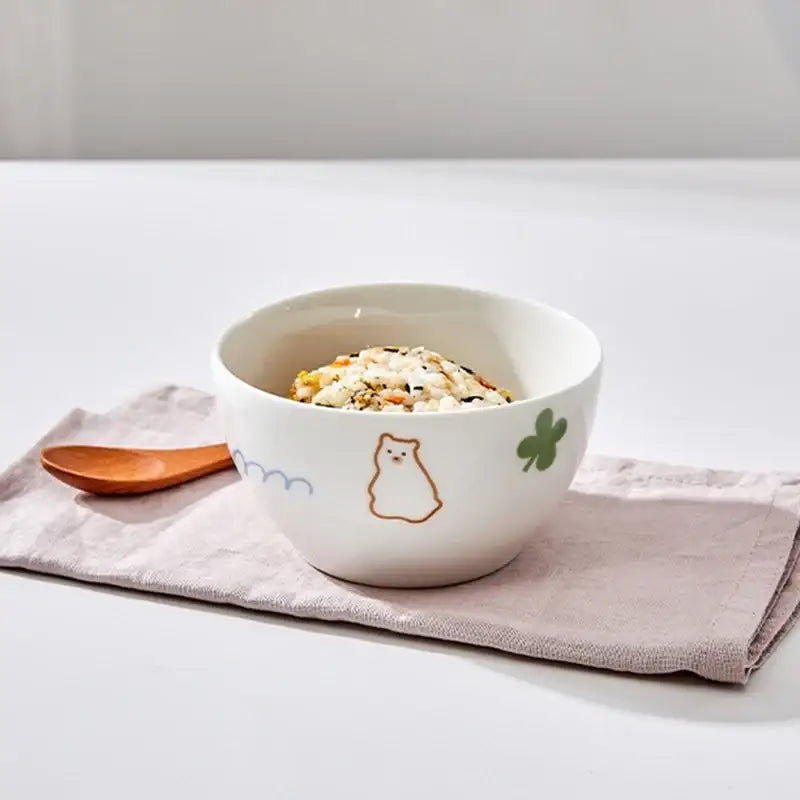 Korean Little Buddy Pom Pom - Rice Bowl - Modern House - Bowls - Harumio