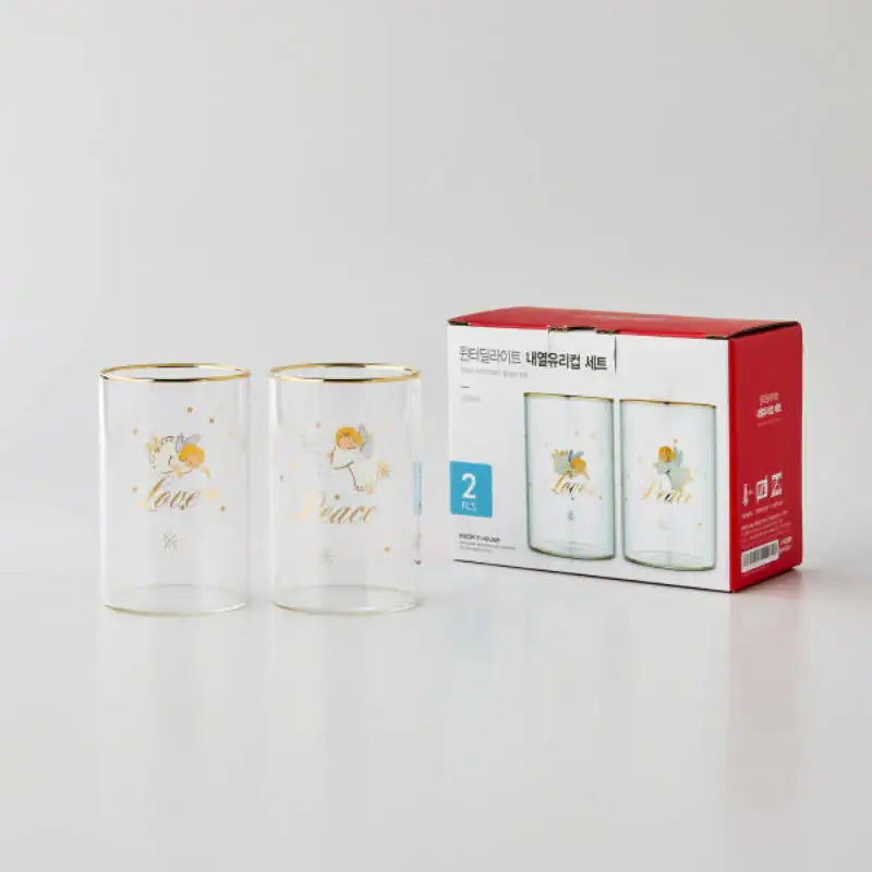Korean Winter Delight - Slim Glass Cup Set - Modern House - Home & Living - Harumio