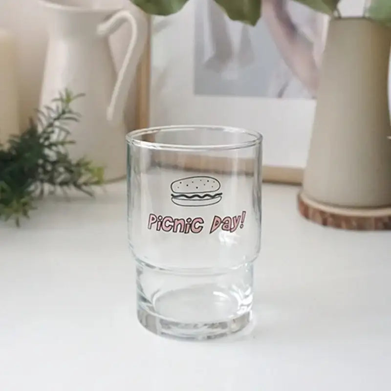 Like A Cafe - Picnic Day Glass Cup - Like A Cafe - Home & Living - Harumio