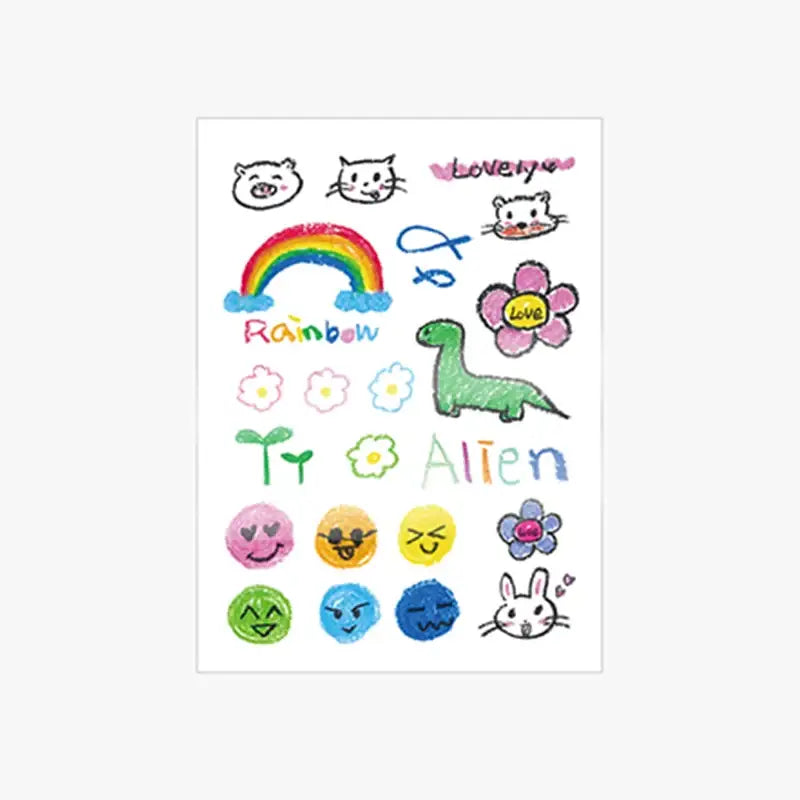 AKMU - ALiEN - Suhyun Tattoo Sticker Set - AKMU - Stickers - Harumio