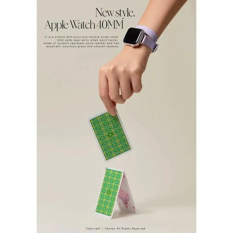 Fennec - Leather Apple Watch Double Strap 21FW - FENNEC - Accesories - Harumio