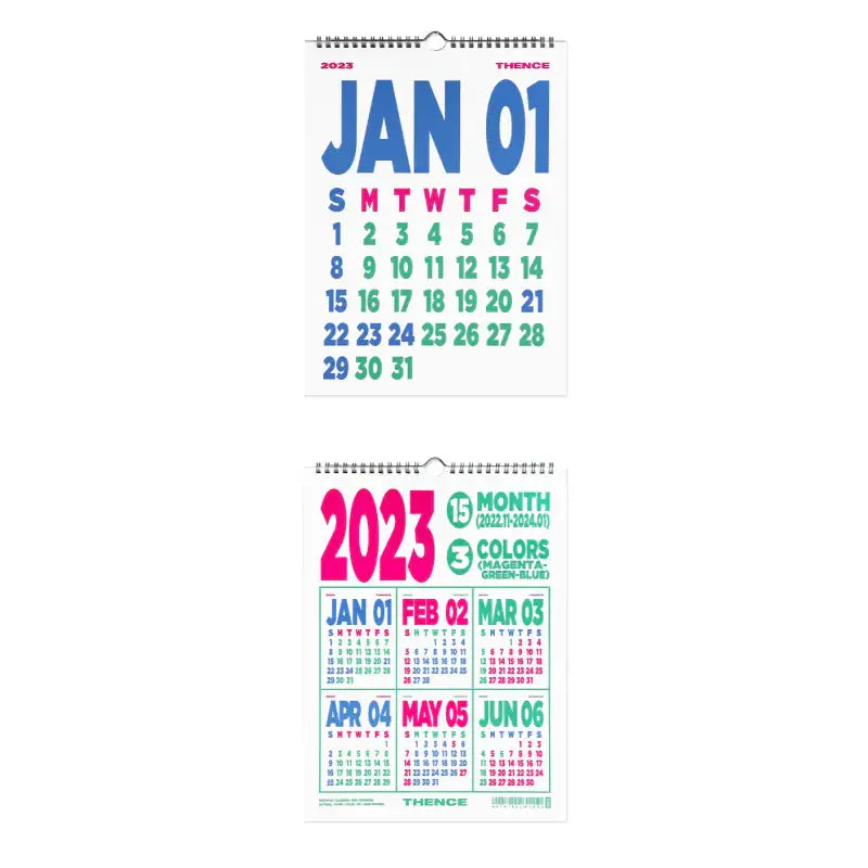 THENCE - 2023 Wall Calendar - THENCE - 2023 Wall Calendar - Harumio