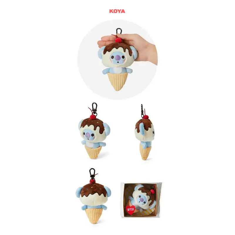 BT21 - 22 Sweet Things Plush Keyring - BT21 - Keyrings - Harumio