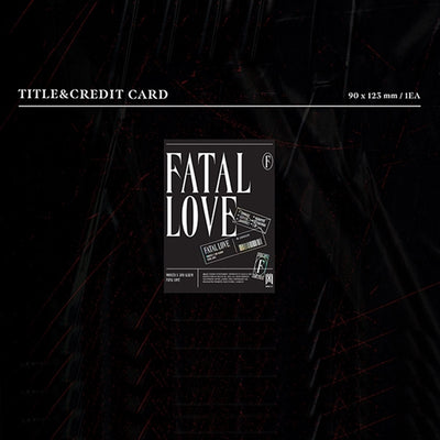 MONSTA X - FATAL LOVE (Regular 3rd Album) KiT