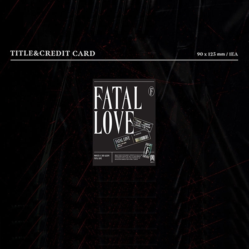MONSTA X - FATAL LOVE (Regular 3rd Album) KiT