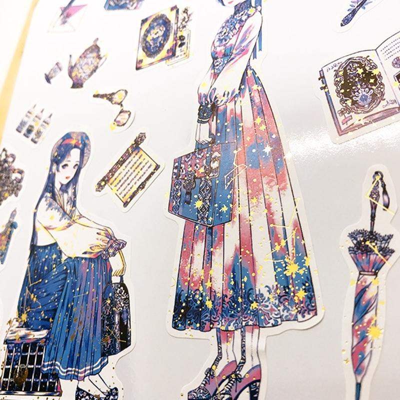 Libet - Gold Foil Cut-Out Removable Stickers - Libet - Stationary - Harumio