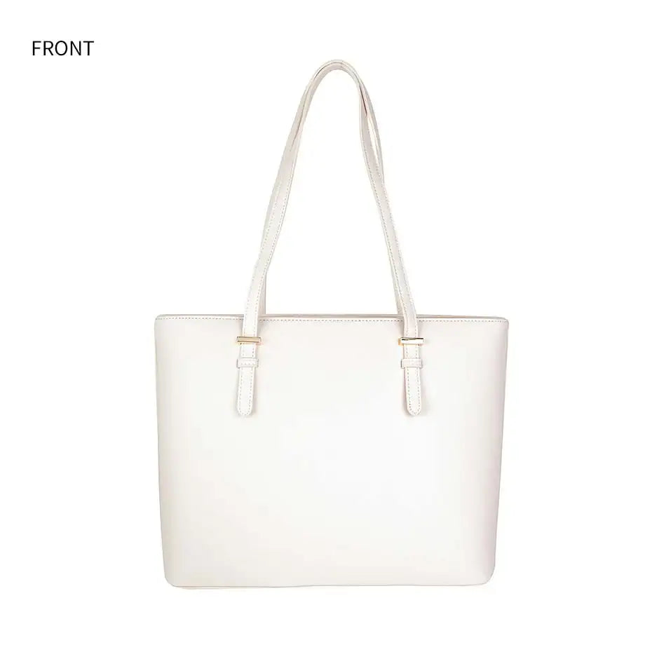 CLUE - Silver Point Ivory Big Shopper Bag - CLUE - Bag - Harumio