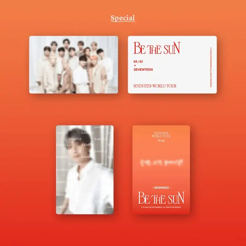 Seventeen - BE THE SUN - Trading Card Set - SEVENTEEN - Collectible Trading Cards - Harumio