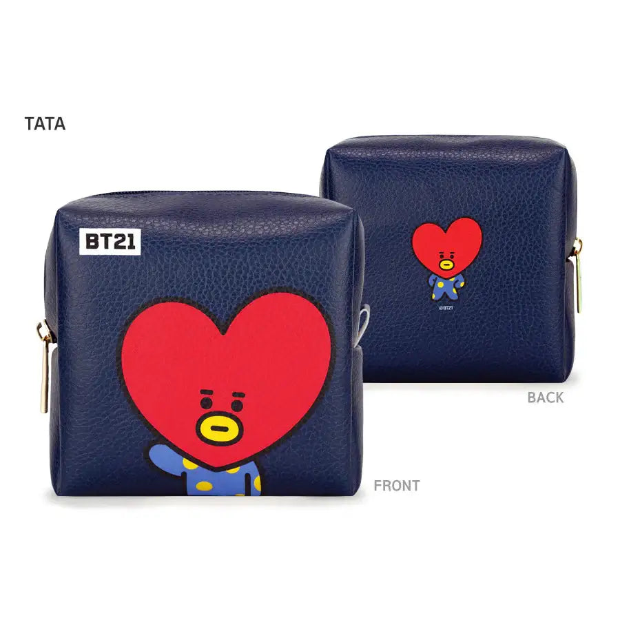 BT21 x Monopoly - PU Square Pouch - Medium - Monopoly - Accessories - Harumio