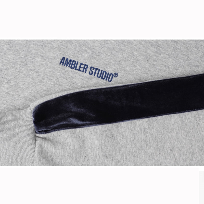Ambler - Velvet Set-Up Over Fit Sweatshirt