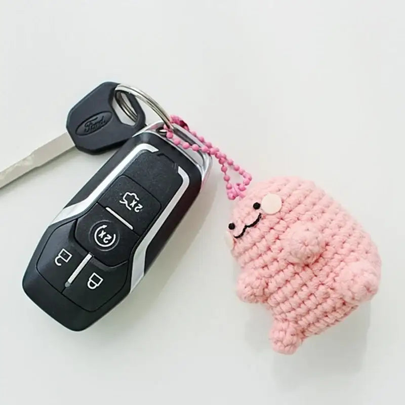 Ikmyeong - Jelly Hand-Knitted Bag Ring - Ikmyeong Shop - Keyrings - Harumio
