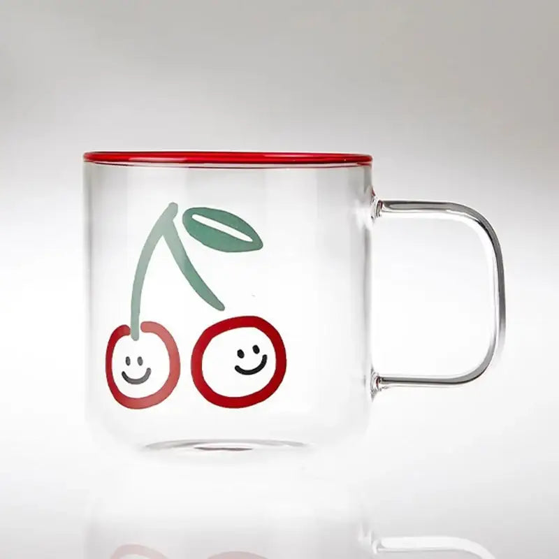 Korean Picnic Day - Heat Resistant Glass Mug - Modern House - Kitchenware - Harumio
