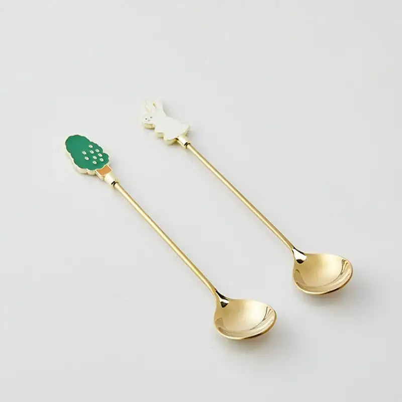Korean Little Buddy - Teaspoon / Teafork - Modern House - Tableware - Harumio