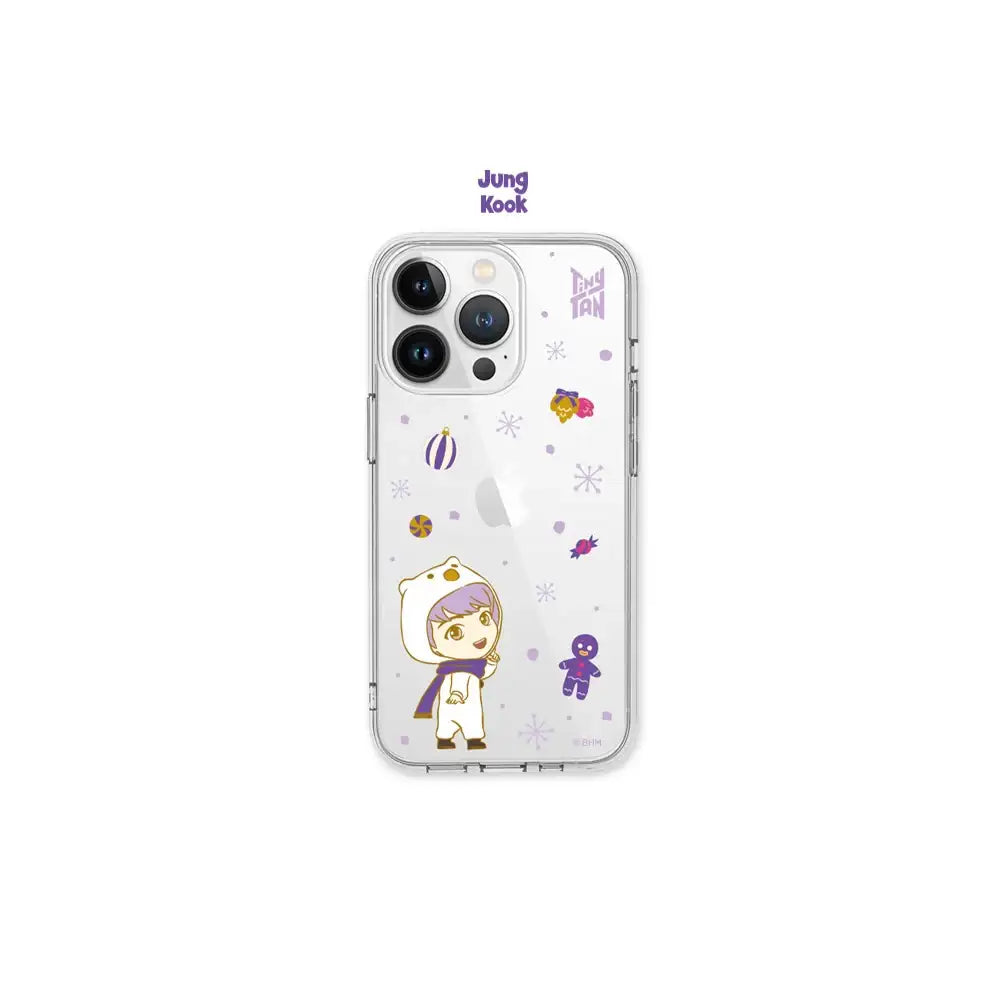 BTS - TinyTAN Purple Holidays Clear Soft Phone Case (Galaxy) - BTS - Accessories - Harumio