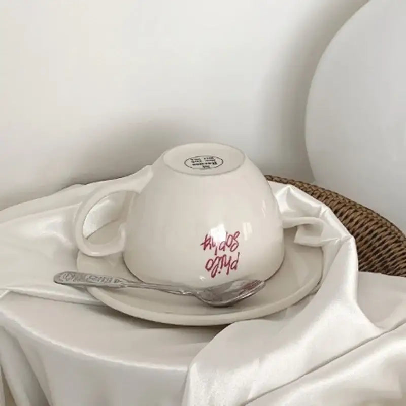 Like A Cafe - Philosophy Cafe Latte Cup & Saucer Set - Like A Cafe - Home & Living - Harumio