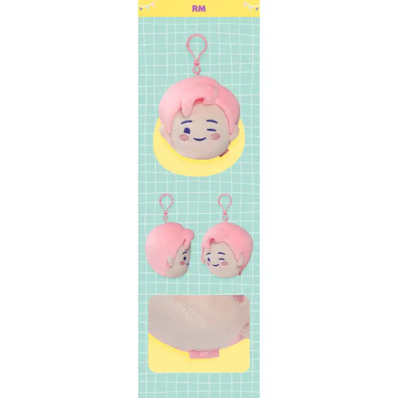 BTS - TinyTAN - Face Keyring - BTS - Keyring - Harumio